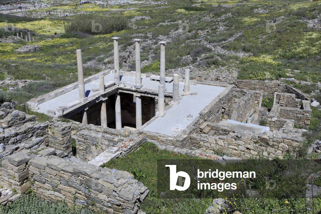 Archaeological site of Delos. House of Hermes. 2nd century BC.