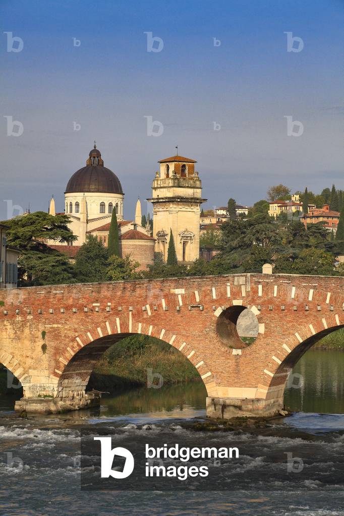The Ponte Pietra. Roman bridge in Verona.
