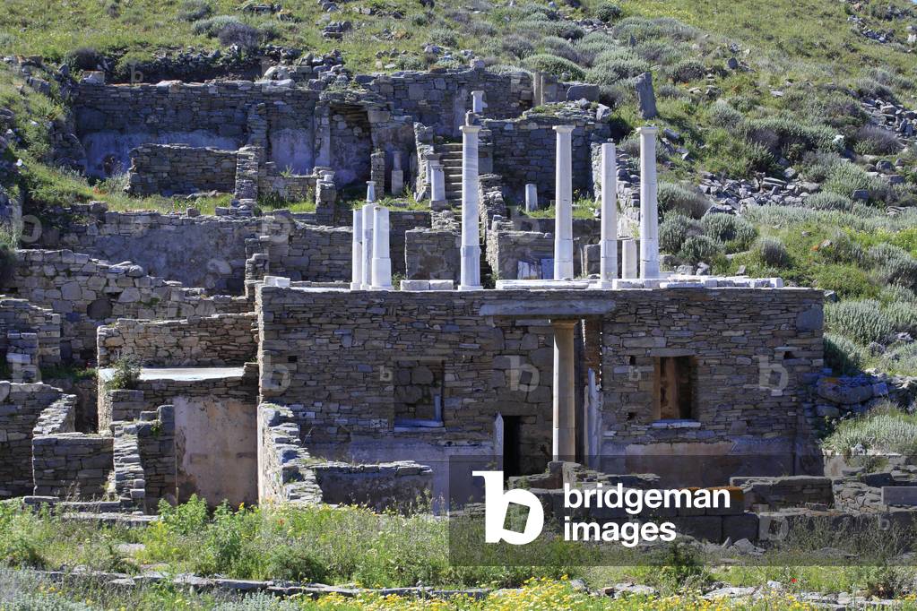 Archaeological site of Delos. House of Hermes. 2nd century BC.
