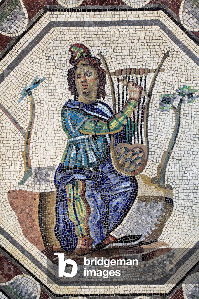 Roman mosaic depicting Orpheus playing the lyra