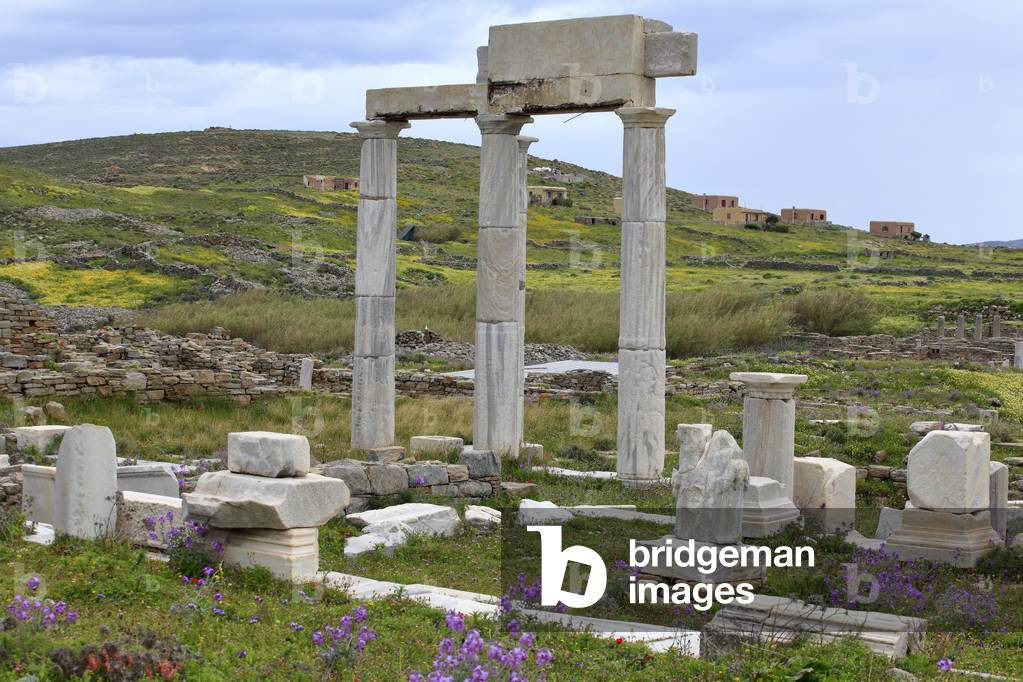 Archaeological site of Delos. Establishment of the Poseidoniasts from Beirut. 2nd Century BC.