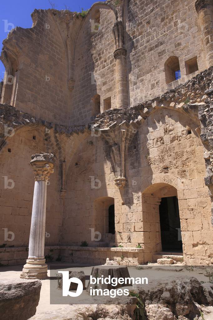 Vestiges de la salle capitulaire de l'abbaye de Bellapais