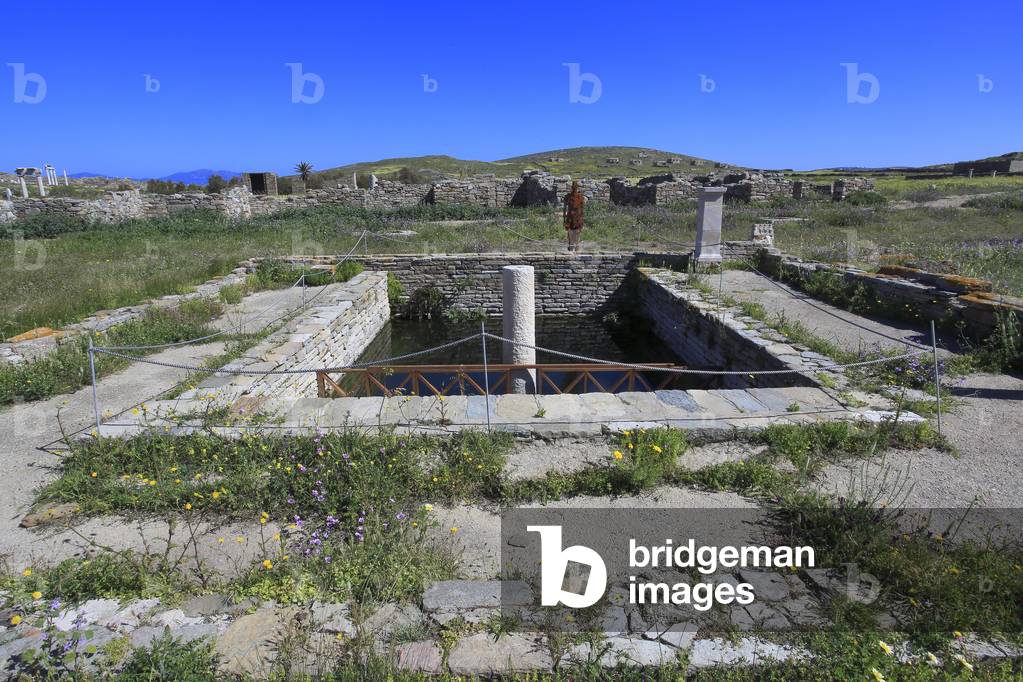Archaeological site of Delos. The Minoan Fountain. 6th Century BC.