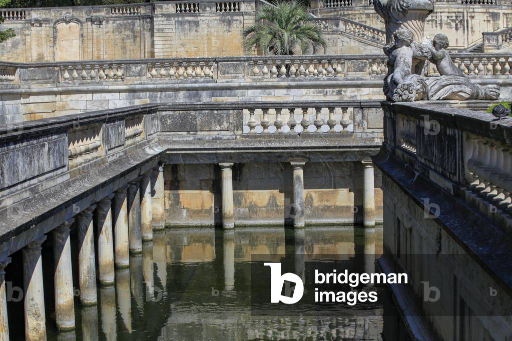The fountain garden and Nymphaeum in Nîmes
