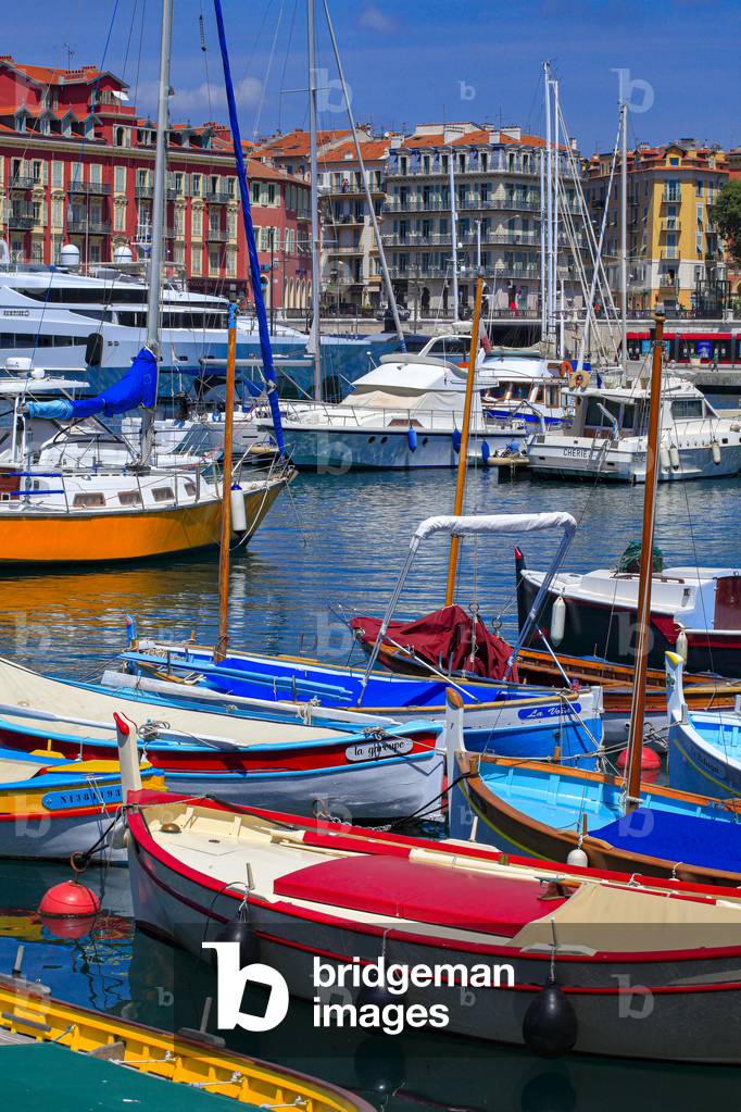 View on the port of Nice. Port Lympia