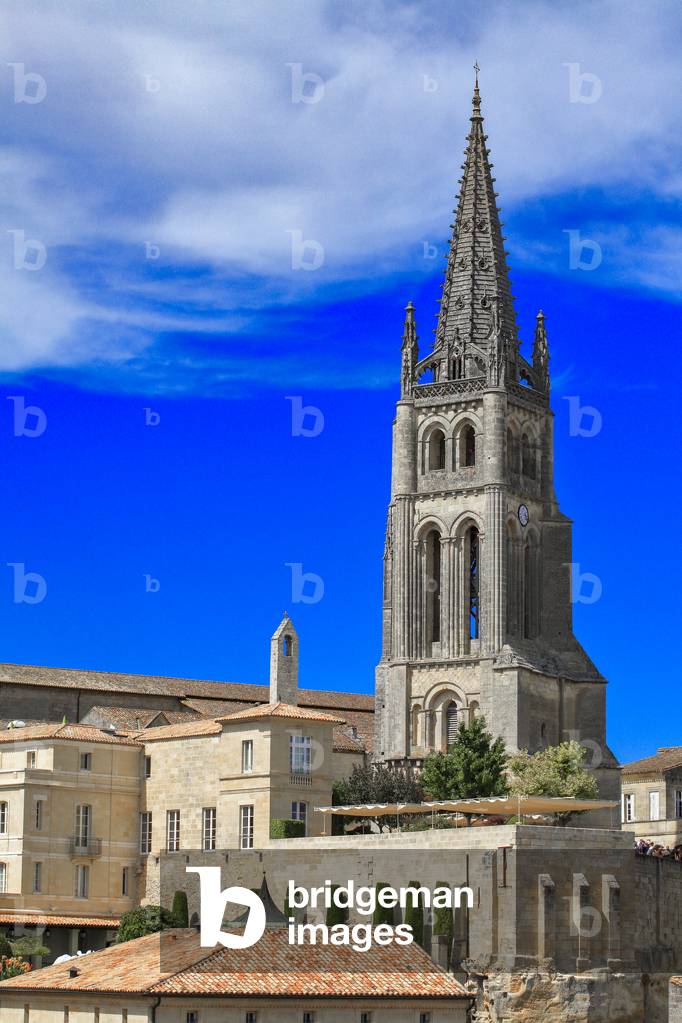Church of Saint-Émilion and its bell tower