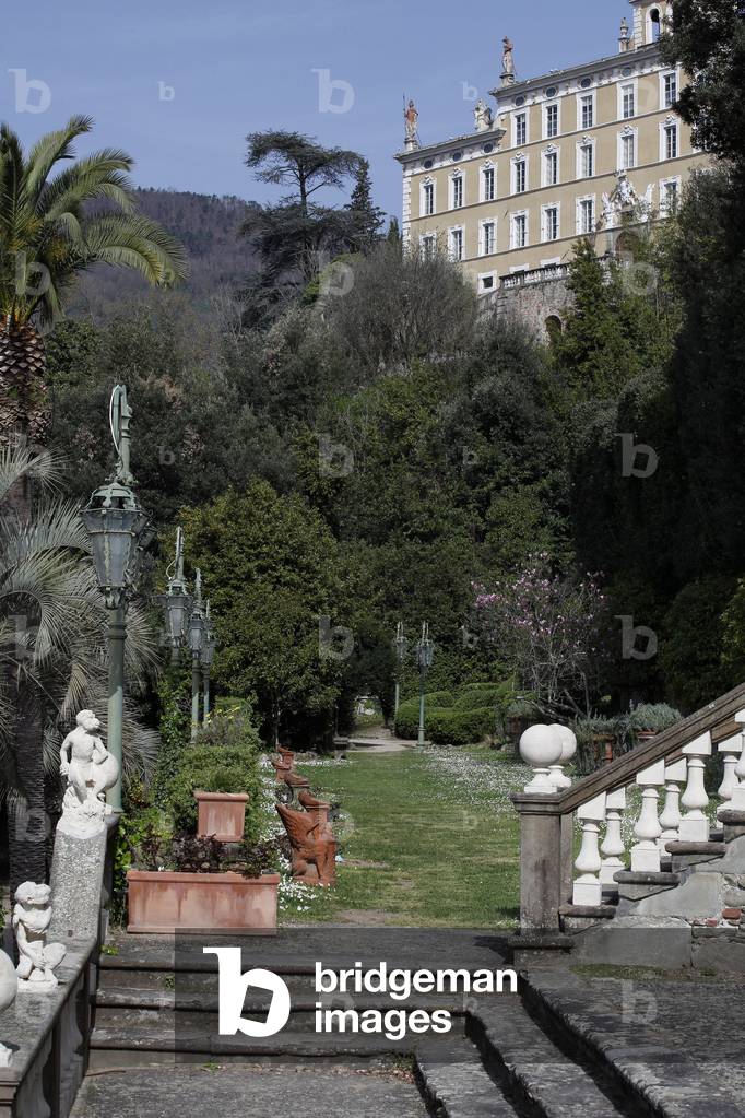 Garzoni garden. 18th century. Villa Garzoni. Collodi, Lucca, Tuscany, Italy - Garden of Villa Garzoni, 18th century. Collodi, Lucca, Tuscany, Italy