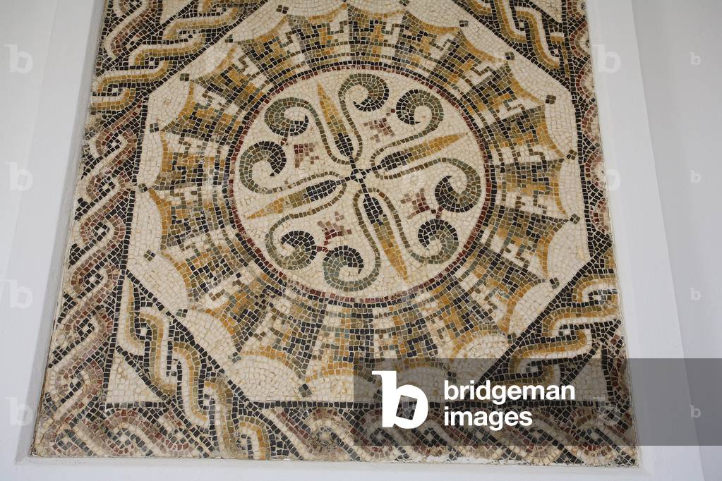 Mosaic of Geometric Shapes/Museum of El Jem (Antique Thysdrus)/Tunisia