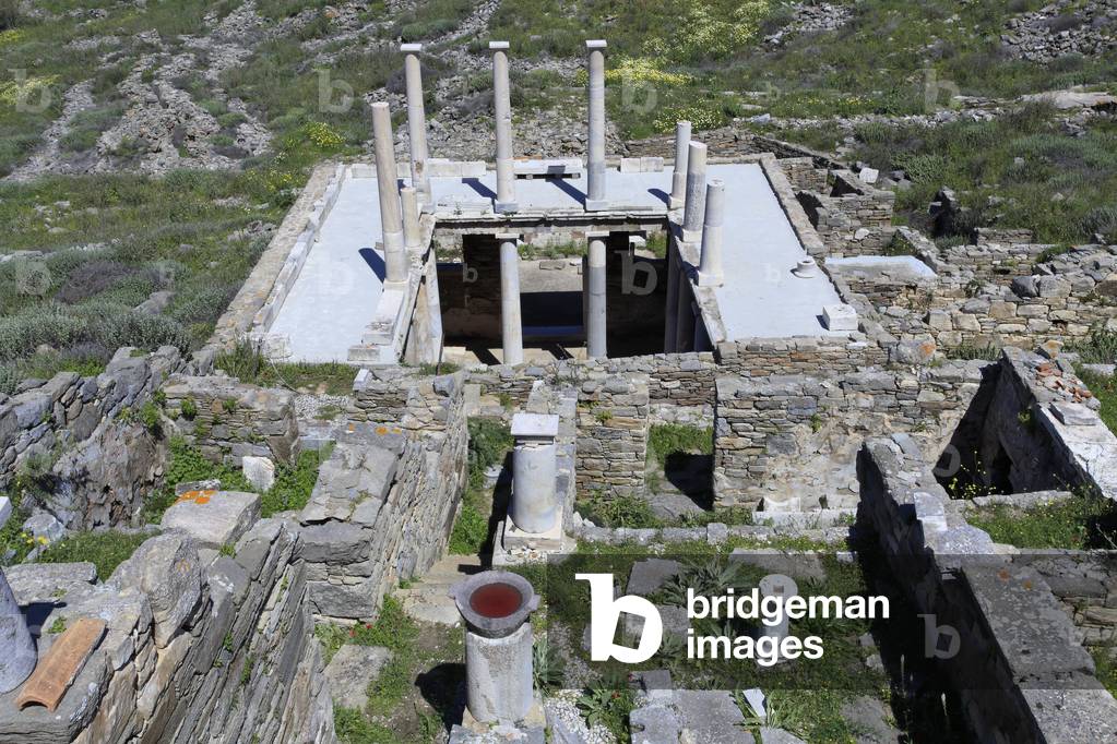 Archaeological site of Delos. House of Hermes. 2nd century BC.