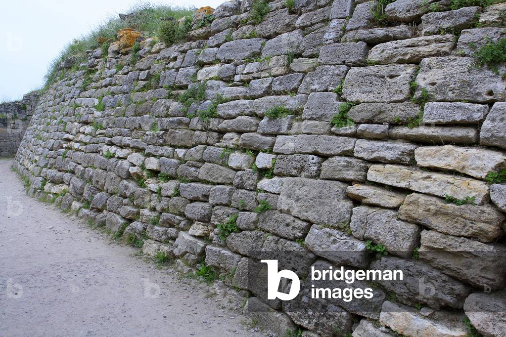 East Fortification Wall/Troia VI (1800-1275 BC)/Troy/Turkey/UNESCO Site