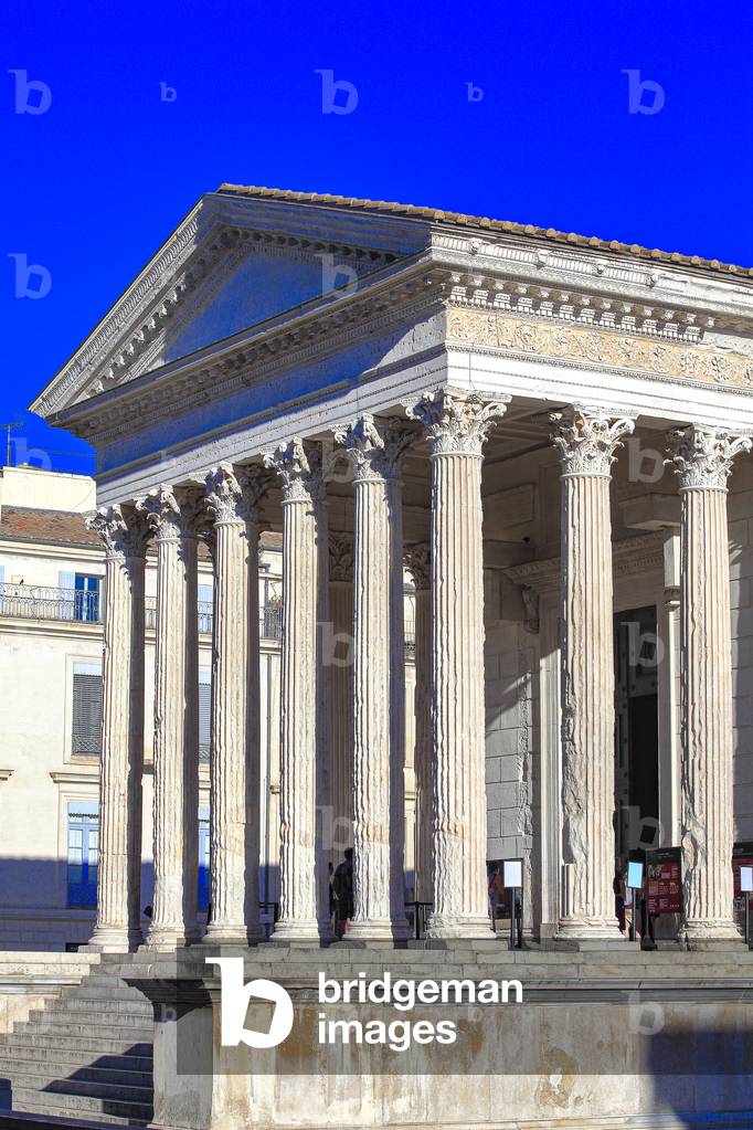 The Maison Carrée (square house). Best preverved roman temple i