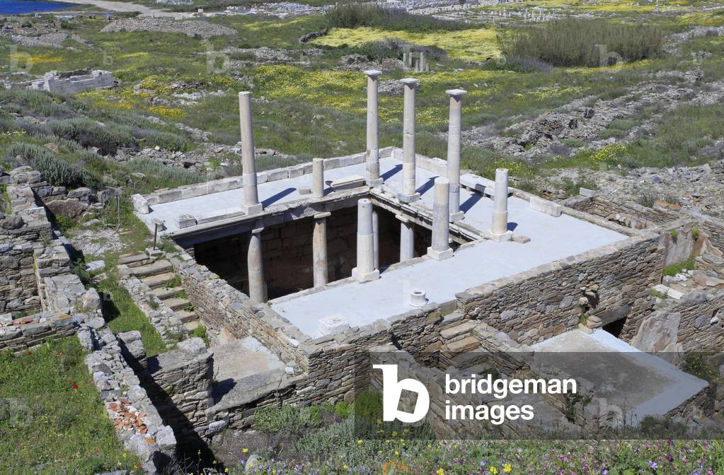 Archaeological site of Delos. House of Hermes. 2nd century BC.