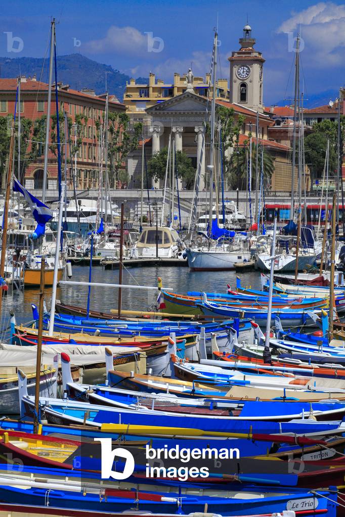 View on the port of Nice. Port Lympia