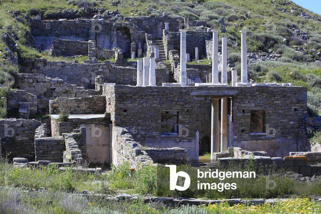 Archaeological site of Delos. House of Hermes. 2nd century BC.