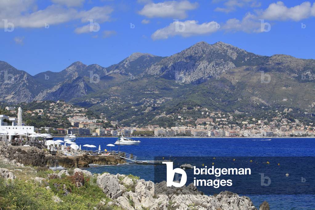 General view of Menton, French riviera