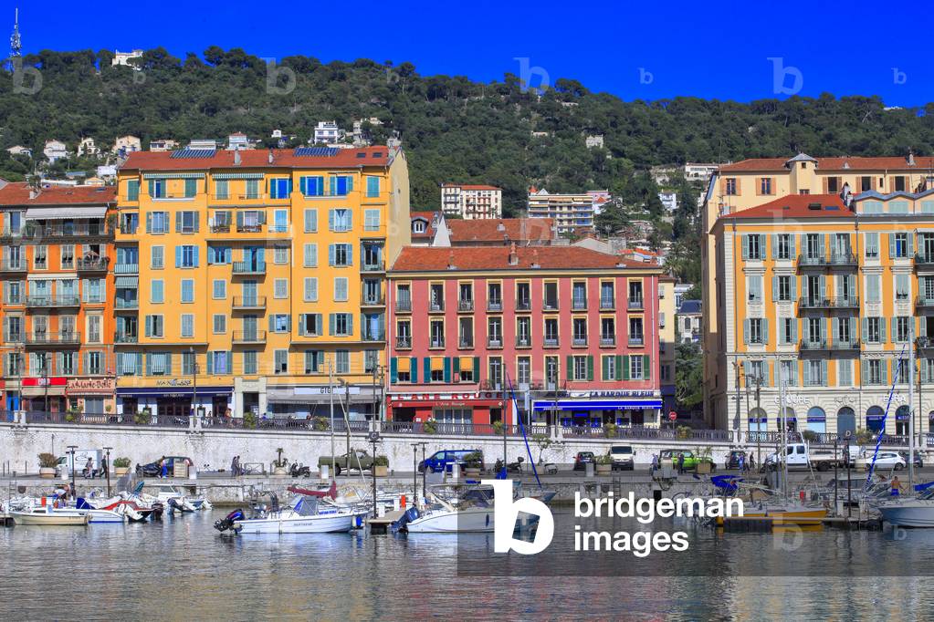 View on the port of Nice. Port Lympia