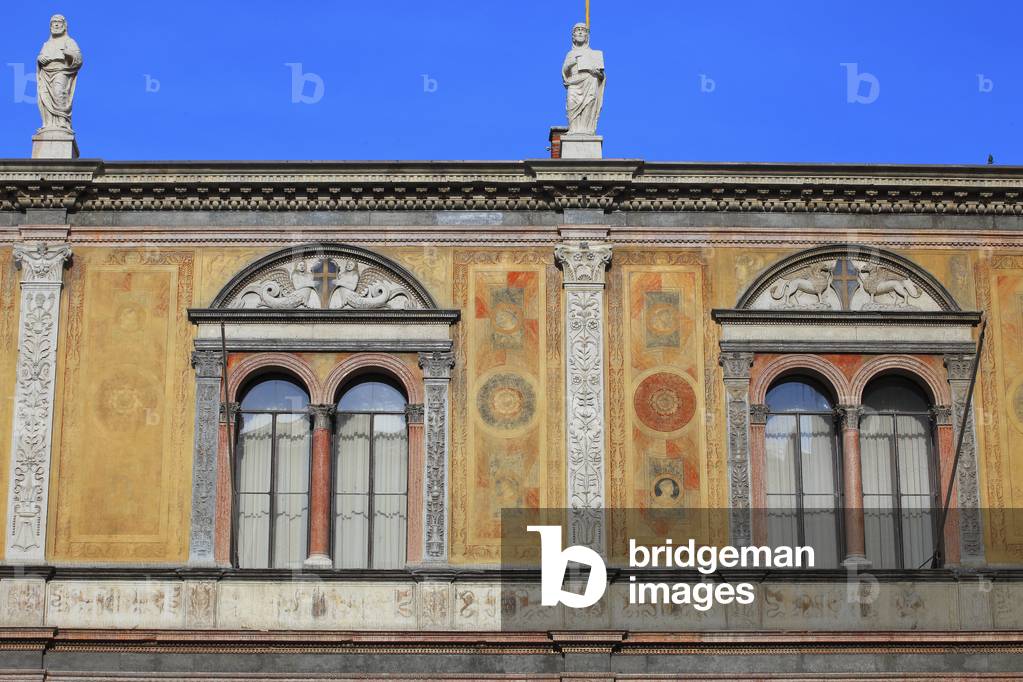 Façade of the Loggia del Consiglio, also named 'Fra Giocondo', Piazza dei signori, Verona, Veneto, Italy, 2019 (photo)