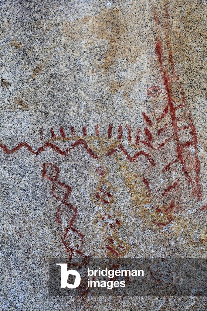Indian pictographer from North America - Desert Anza Borrego, California, United States (USA)
