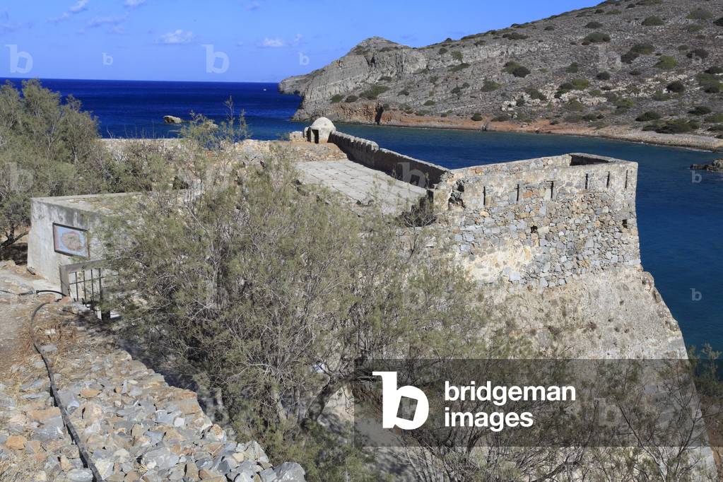 Spinalonga Island. Donato Bastion built during the venitian period