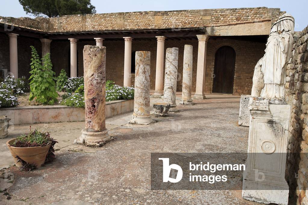 Peristyle House of the Voliere with its octagonal garden/Carthage/Tunisia/UNESCO Site