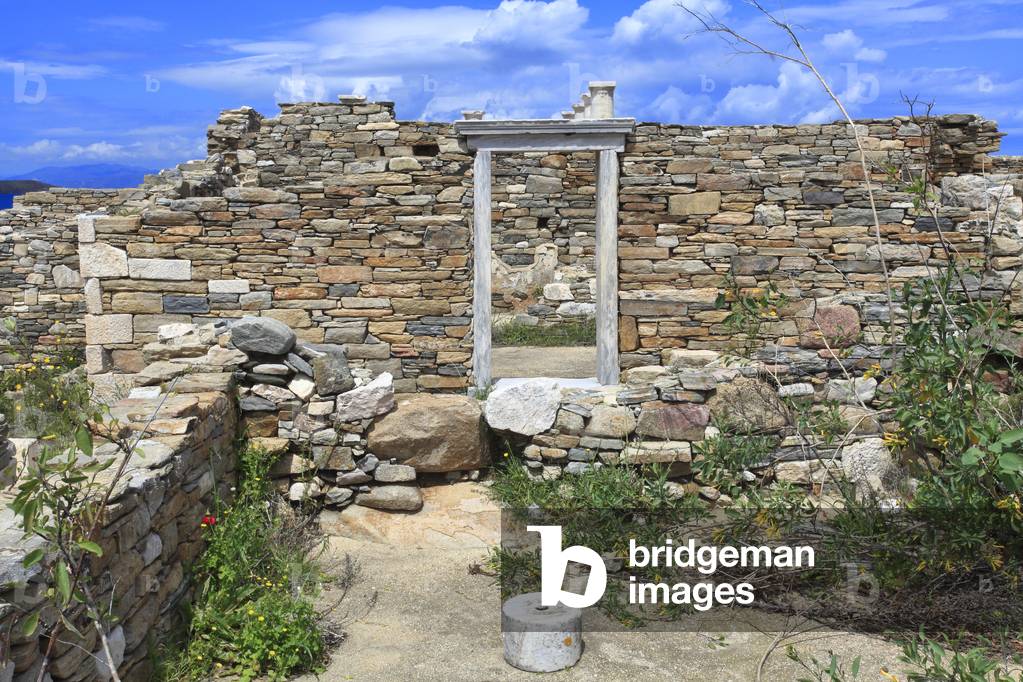 Archaeological site of Delos. Indivdual house in the theater quarter. 2nd Century BC.