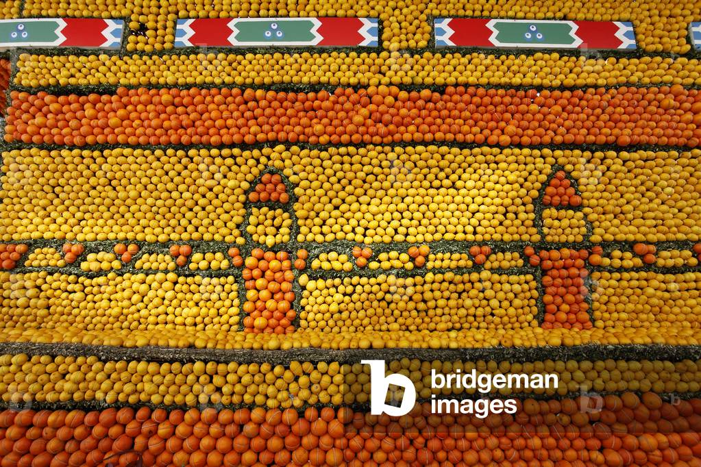 Exhibition at The Lemon fair in Menton. French riviera, France.
