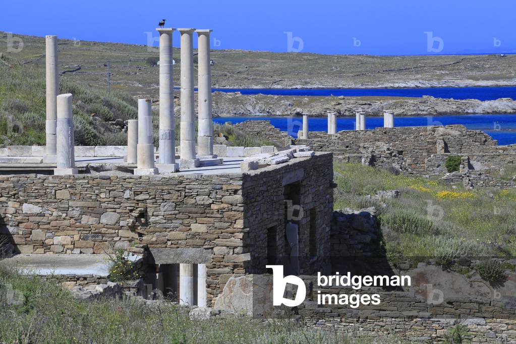 Archaeological site of Delos. House of Hermes. 2nd century BC.