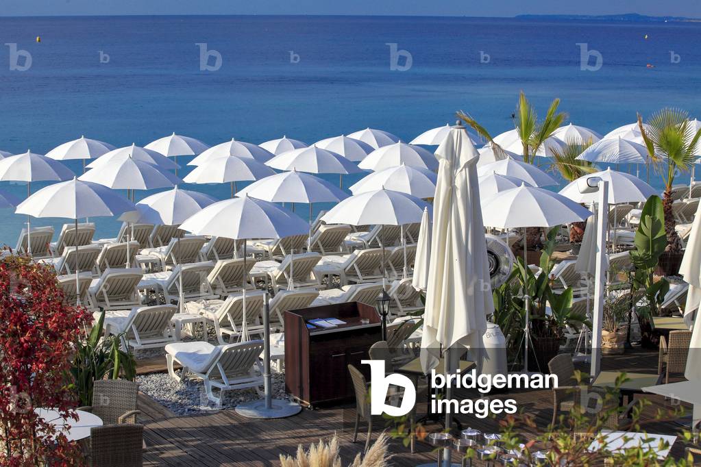 Private beach in Nice