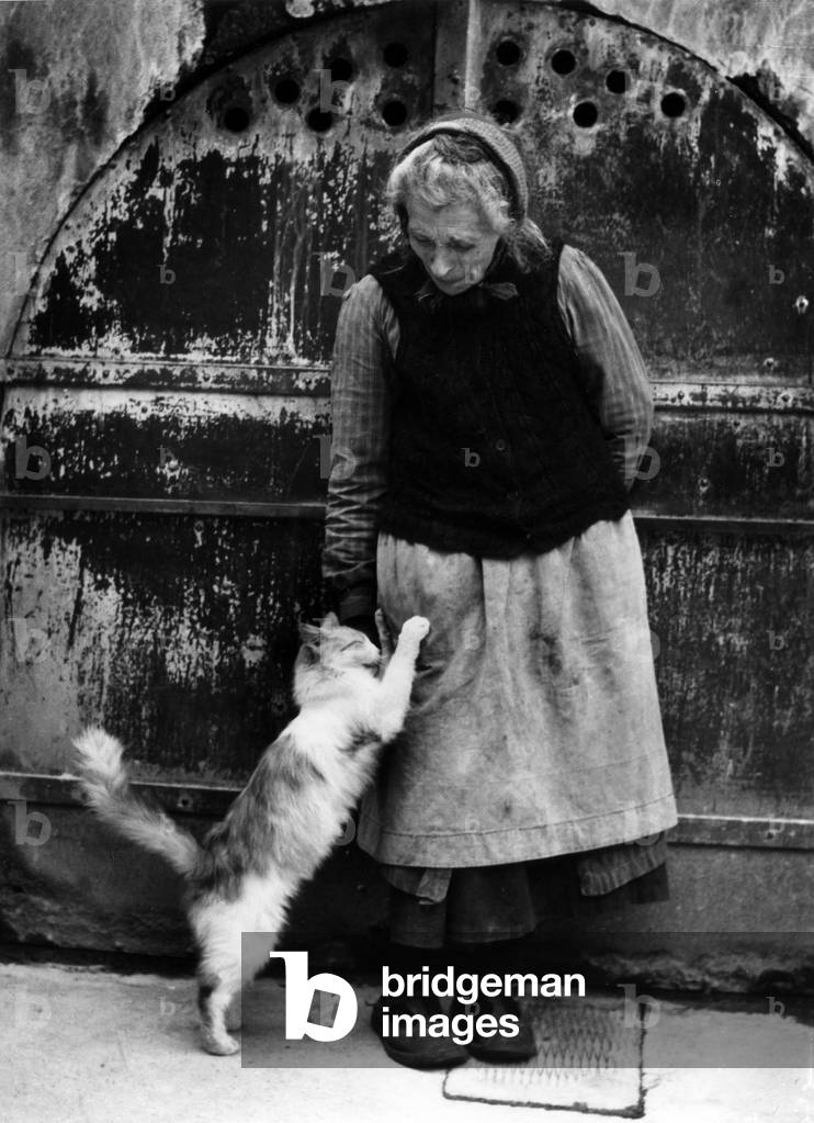 Happy Encounter, 1990 (b/w photo)