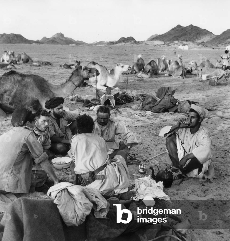 Reguibats tribe in Mauritania, 1958 (b/w photo)