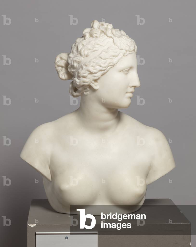 Head of Venus de Medici, c.1850 (marble)