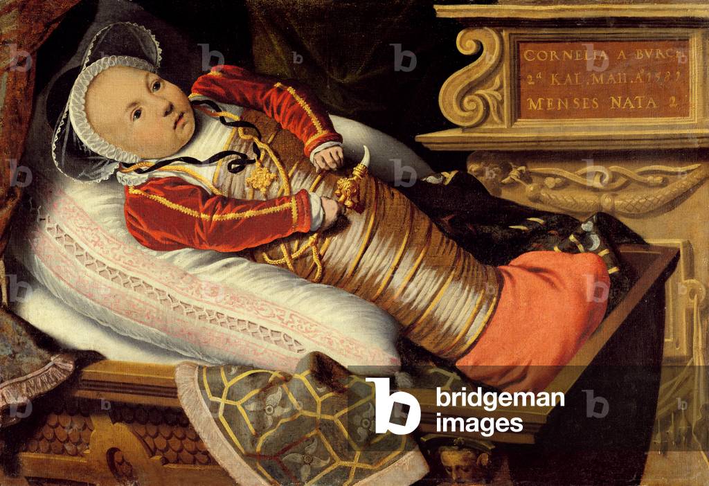 Portrait of Cornelia Burch aged 2 Months, 1581 (oil on canvas)