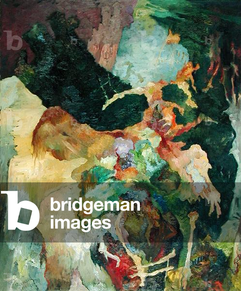 Difficult Situation, 1989 (oil on canvas)