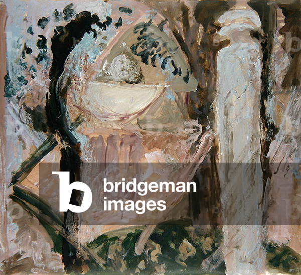 Courtyard of the Baths, 1987 (oil on paper)