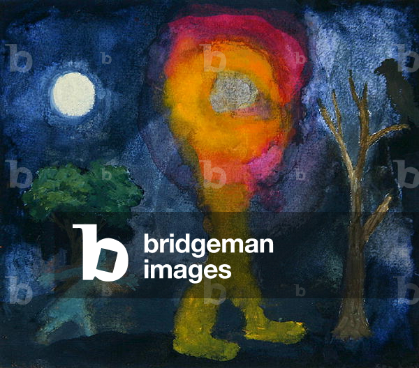 Walking About, 1987 (w/c on paper)