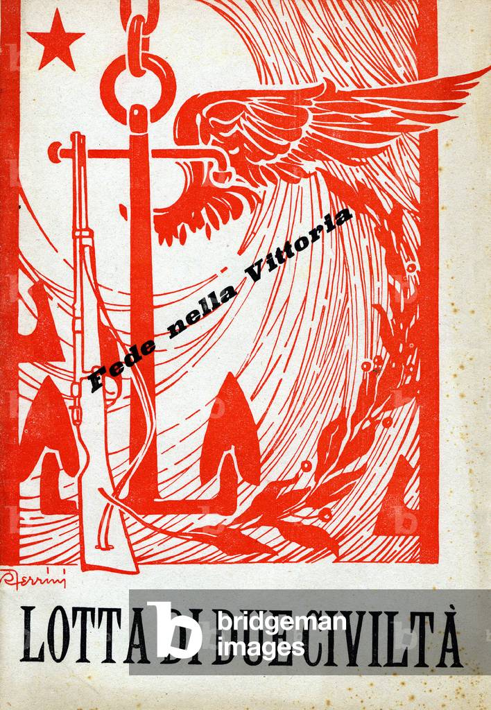 Immagine di Stampa "Fede nella vittoria. Lotta di due civiltà. Brochure di propaganda del regime" 1941