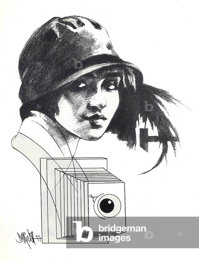 Image of Drawing depicting Tina Modotti by Dariush Radpour