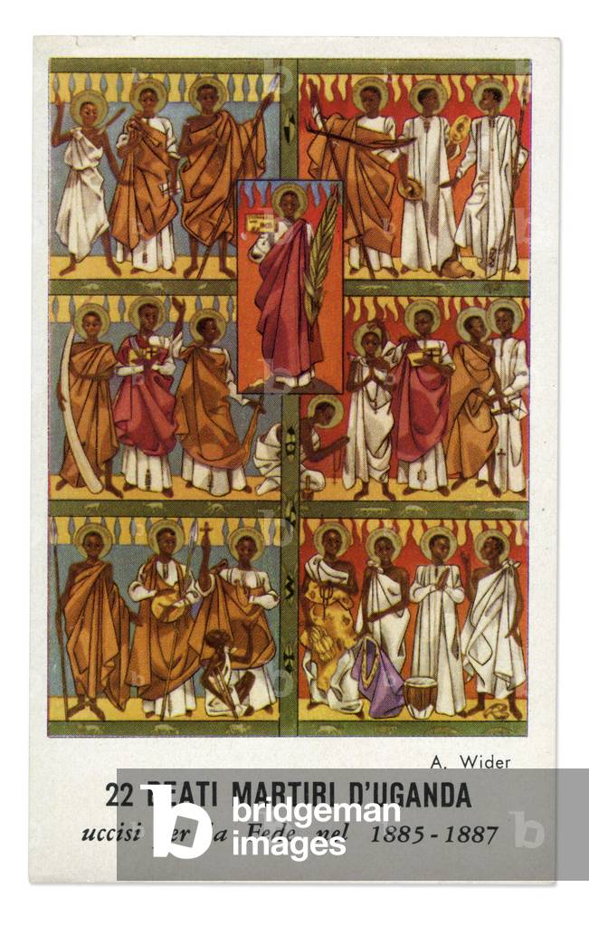 «22 santi martiri in Uganda» Tra il 1885 e il 1887 (stampa)