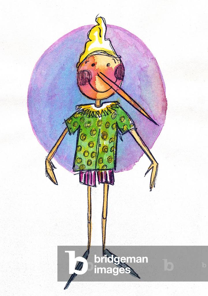 Bild von Zeichnung "Pinocchio - zeichnung von Elena Piccini" von Elena Piccini