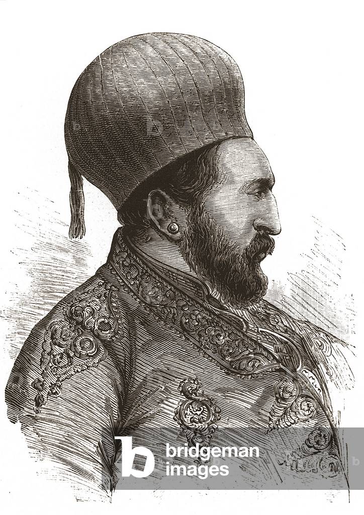 Immagine di Incisione "Mohamed Yakub Kahn" 1879