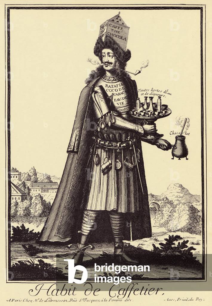 Caffettier: “” Habit de Caffettier “” (Coffee maker or coffee dealer by Nicolas de Larmessin