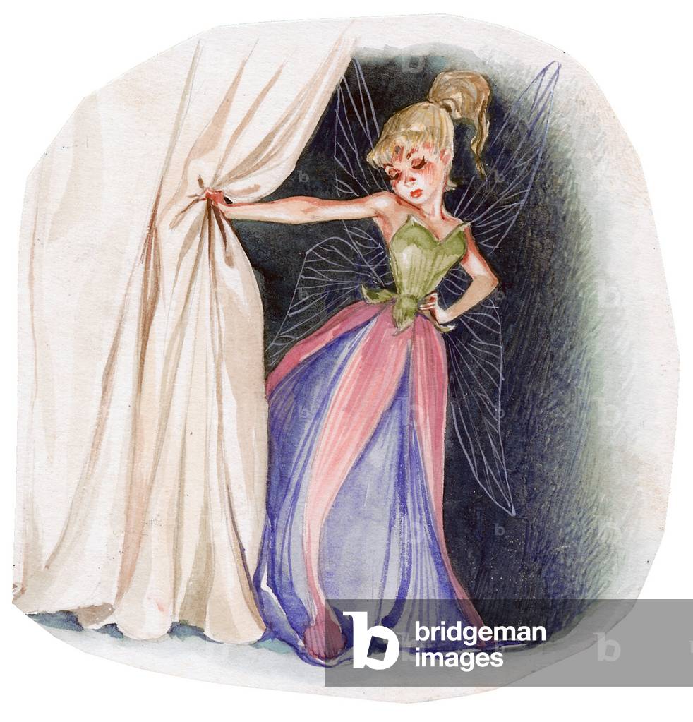 «La campanella gratuita» per «Peter Pan» di James Matthew Barrie (JM o J. M. Barrie, 1860-1937) 1909-1910.