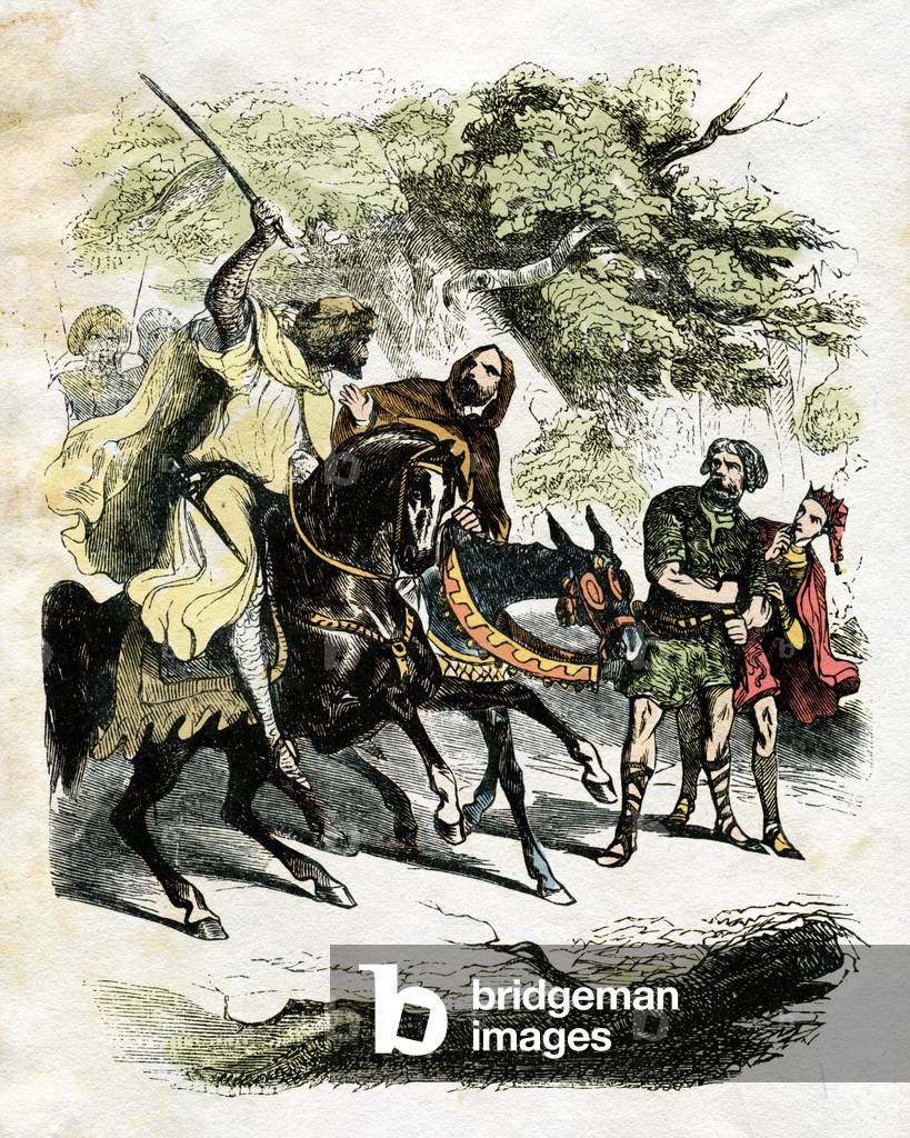 Illustration for Ivanhoe (etching)