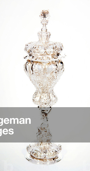 Standing cup and cover, 1895-96 (silver)