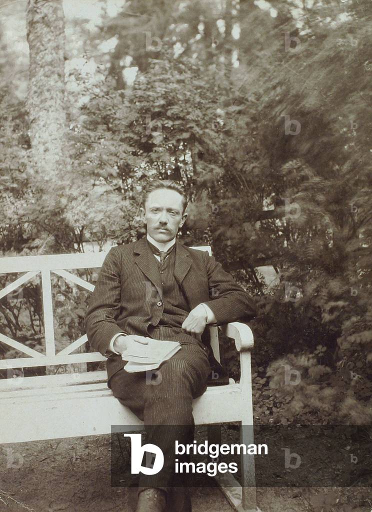 Portrait Of The Poet Jurgis Baltrusaitis (1873-1944), 19th century (photo)