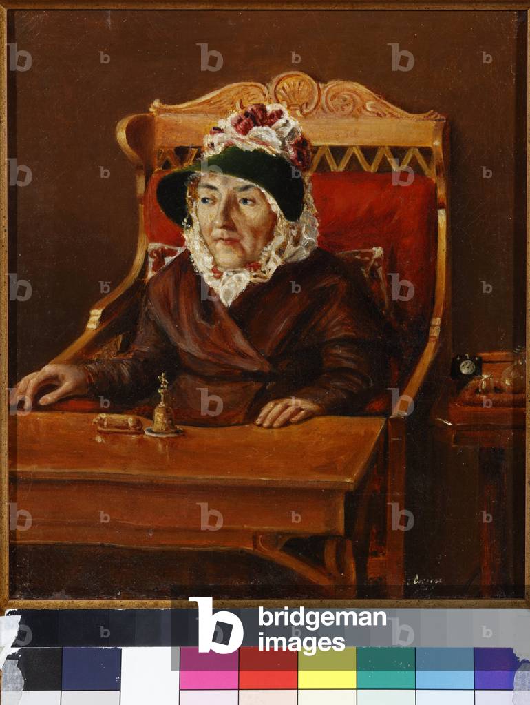 Portrait of Yekaterina Alexandrovna Arkharova, Nee Rimskaya-Korsakova (1755-1836), 1830s (oil on canvas)