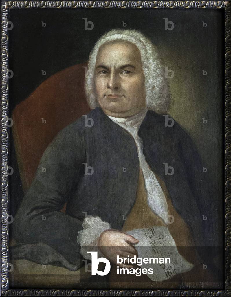 Portrait Of Johann Sebastian Bach, 1754 (oil on canvas)
