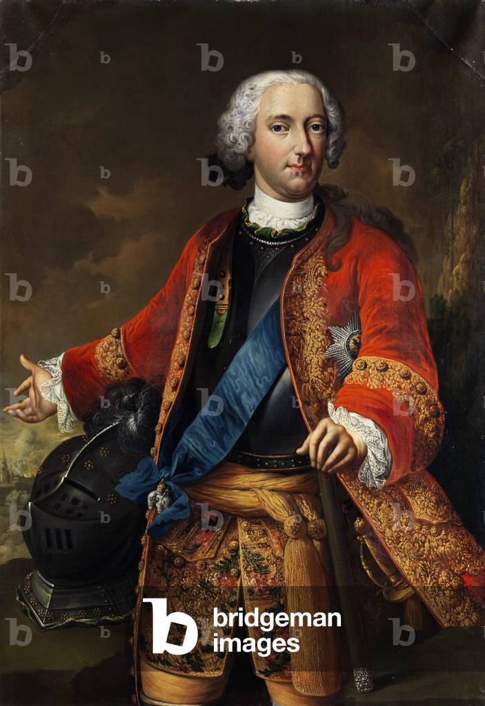 Portrait of Charles I of Brunswick Wolfenbuttel, 1746 (oil on canvas)