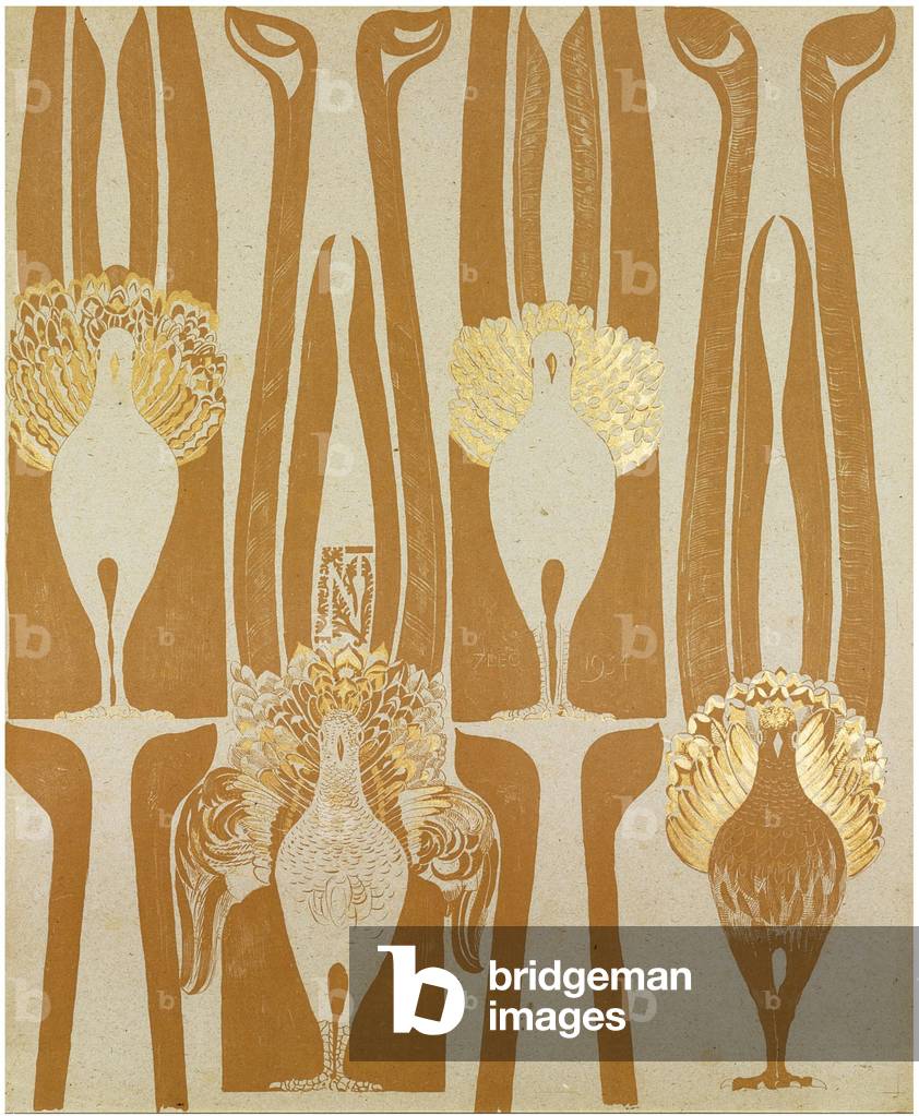 Wallpapers Design, 1934 (colour litho)