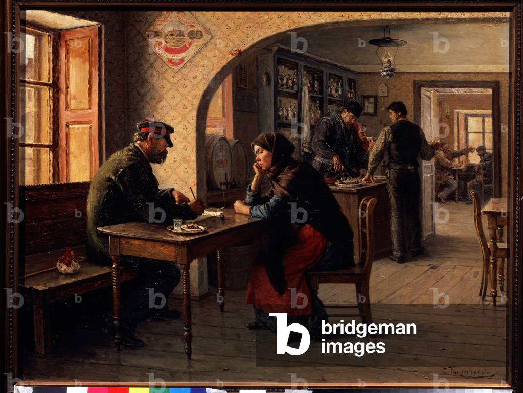 Image of Painting depicting A petition 1893 by Solomon Yakovlevich Kishinevsky